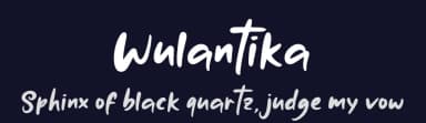 Wulantika by Hendra Pratama — Script Handwritten Font — thumbnail 2