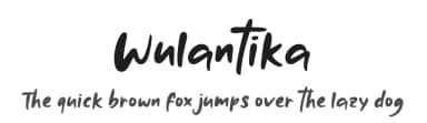 Wulantika by Hendra Pratama — Script Handwritten Font — thumbnail 1
