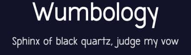 Wumbology by letterpunch — Sans Serif Font — thumbnail 2