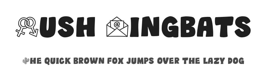 Wush Dingbats by Ef Studio — Dingbats Font