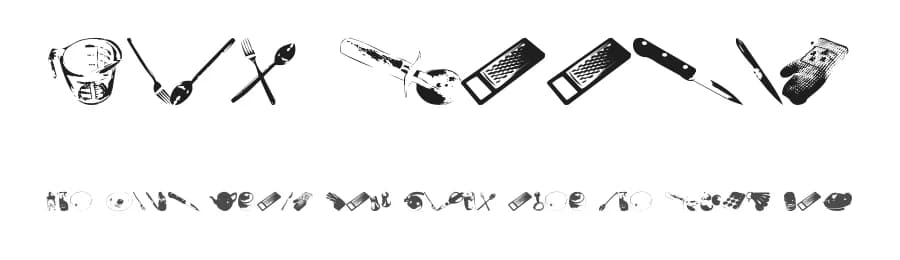Wuts Cookin by Vin Rowe — Dingbats Font