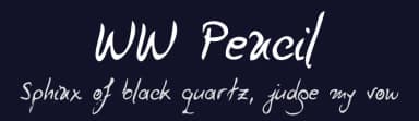 WW Pencil by Michelle Laura — Script Handwritten Font — thumbnail 2