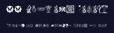 WW Vampire Sigils by White Wolf — Dingbats Font — thumbnail 2