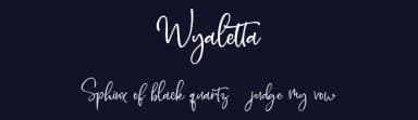Wyaletta by Creatype Studio — Script Handwritten Font — thumbnail 2