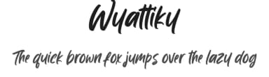 Wyattiky by Creatype Studio — Script Handwritten Font — thumbnail 1