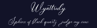 Wyattruly by Creatype Studio — Script Handwritten Font — thumbnail 2