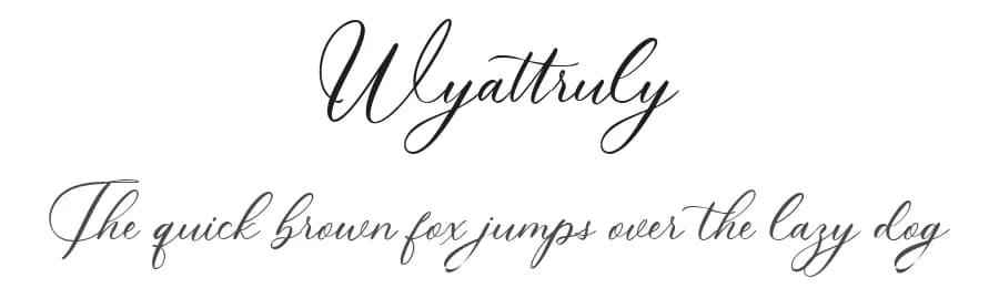 Wyattruly by Creatype Studio — Script Handwritten Font