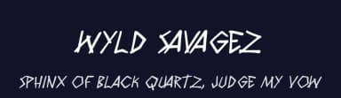 Wyld Savagez by PressGang Studios — Script Handwritten Font — thumbnail 2