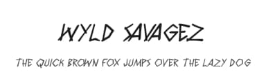 Wyld Savagez by PressGang Studios — Script Handwritten Font — thumbnail 1