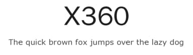 X360 by Redge — Sans Serif Font — thumbnail 1