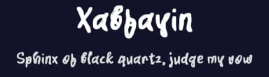 Xabfayin by wepfont.com — Script Handwritten Font — thumbnail 2