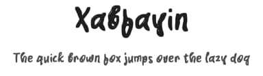 Xabfayin by wepfont.com — Script Handwritten Font — thumbnail 1