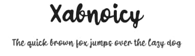 Xabnoicy by wepfont.com — Script Handwritten Font — thumbnail 1