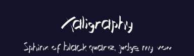 Xaligraphy by Zdeněk Gromnica a.k.a. FutureMillennium — Script Handwritten Font — thumbnail 2