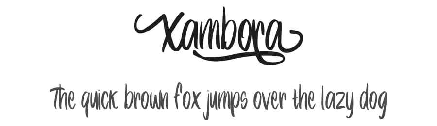 Xambora by Mabhal Studio — Script Handwritten Font
