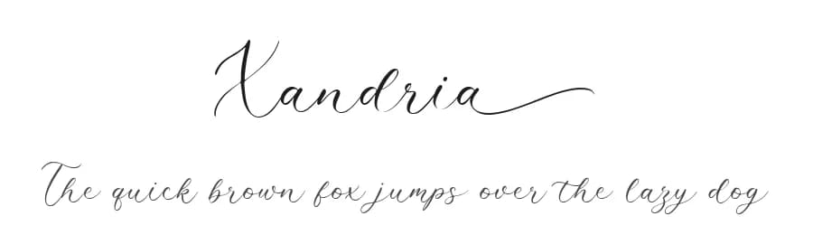 Xandria by Balpirick Studio — Script Handwritten Font