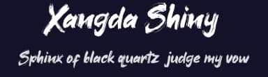 Xangda Shiny by starinkbrush — Script Handwritten Font — thumbnail 2