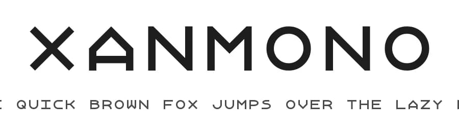 Xanmono by GGBotNet — Sans Serif Font