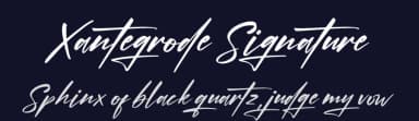 Xantegrode Signature by Perspectype Studio - Letterena.com — Script Handwritten Font — thumbnail 2