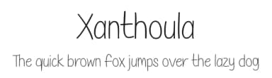 Xanthoula by Misti's Fonts — Script Handwritten Font — thumbnail 1