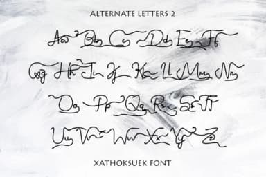 Xathoksuek Font by Wudel Mbois — Script Handwritten Font — thumbnail 6