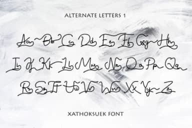 Xathoksuek Font by Wudel Mbois — Script Handwritten Font — thumbnail 7