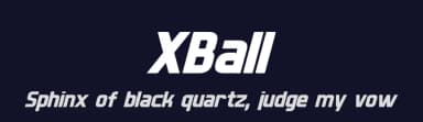 XBall by Pixel Sagas — Sans Serif Font — thumbnail 2