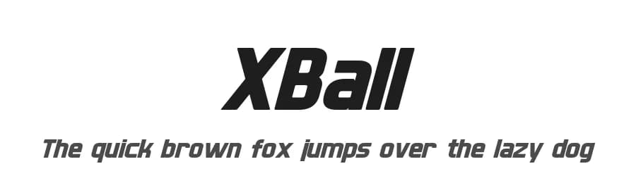 XBall by Pixel Sagas — Sans Serif Font