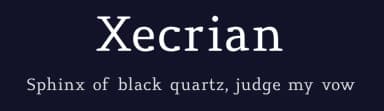 Xecrian by Lerima — Serif Font — thumbnail 2