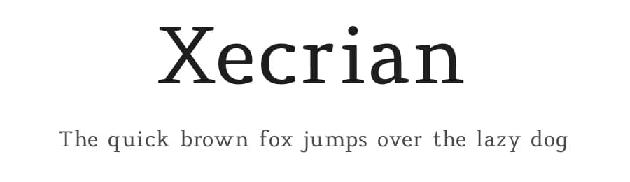 Xecrian by Lerima — Serif Font