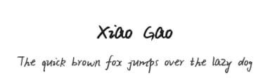 Xiao Gao by Kimberly Geswein — Script Handwritten Font — thumbnail 1