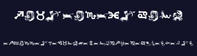 Xilo in Zodiac by Galdino Otten Fonts — Dingbats Font — thumbnail 2