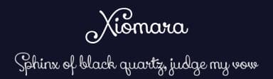 Xiomara by Lauren Thompson — Script Handwritten Font — thumbnail 2