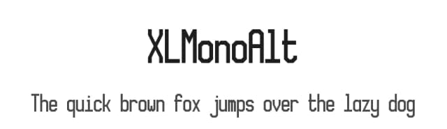 XLMonoAlt by fontcollector — Sans Serif Font