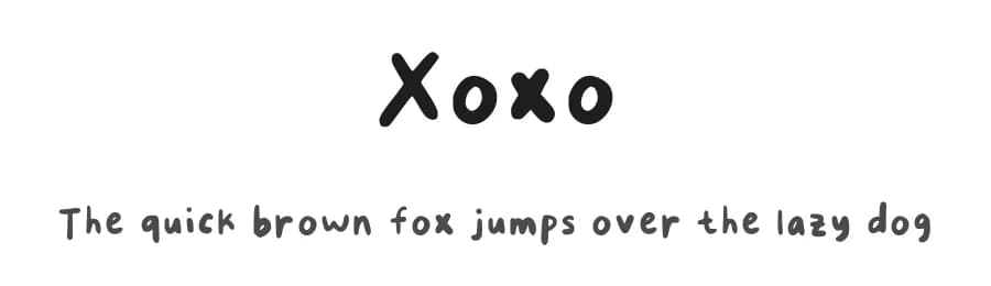 Xoxo by Nadcy Studio — Script Handwritten Font