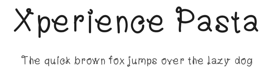 Xperience Pasta by Peax Webdesign — Script Handwritten Font