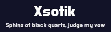 Xsotik by Chequered Ink — Sans Serif Font — thumbnail 2
