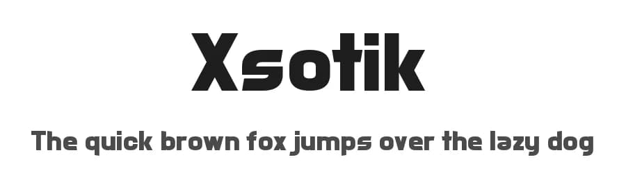 Xsotik by Chequered Ink — Sans Serif Font
