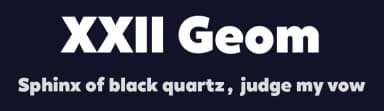 XXII Geom by Doubletwo Studios — Sans Serif Font — thumbnail 2