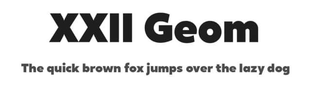 XXII Geom by Doubletwo Studios — Sans Serif Font