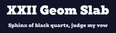 XXII Geom Slab by Doubletwo Studios — Serif Font — thumbnail 2