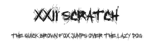 XXII Scratch by Doubletwo Studios — Script Handwritten Font