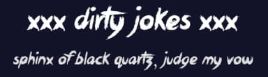 xxx Dirty Jokes xxx by JSH creates — Script Handwritten Font — thumbnail 2