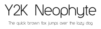Y2K Neophyte by Glitch — Sans Serif Font — thumbnail 1