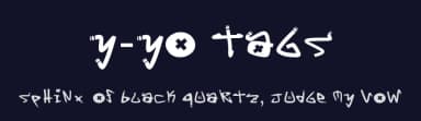 Y-Yo Tags by Giangiuseppe Vedele — Script Handwritten Font — thumbnail 2