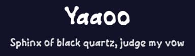Yaaoo by wepfont.com — Script Handwritten Font — thumbnail 2