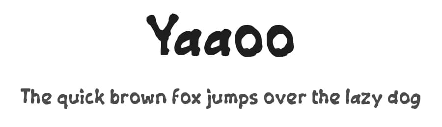 Yaaoo by wepfont.com — Script Handwritten Font