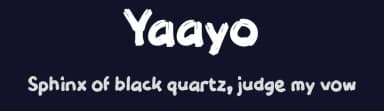 Yaayo by wepfont.com — Script Handwritten Font — thumbnail 2