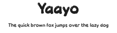 Yaayo by wepfont.com — Script Handwritten Font — thumbnail 1