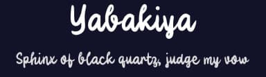 Yabakiya by wepfont.com — Script Handwritten Font — thumbnail 2